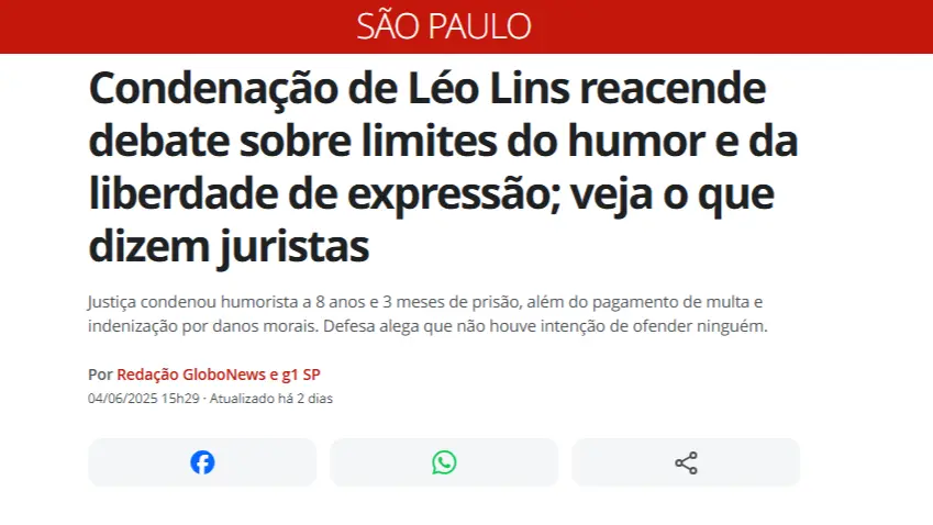 Piada não é neutra o caso Léo Lins e o papel do humor nas empresas