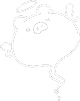 Desenho de um balão de pensamento